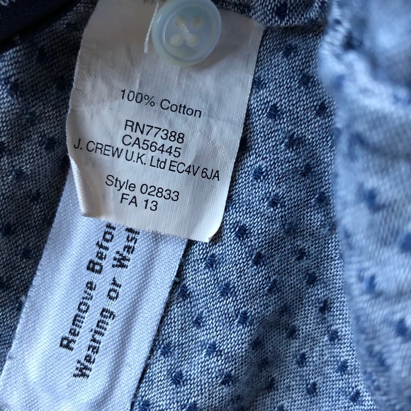JCREW Dotted Boy Shirt Button Up - Picture 3 of 5